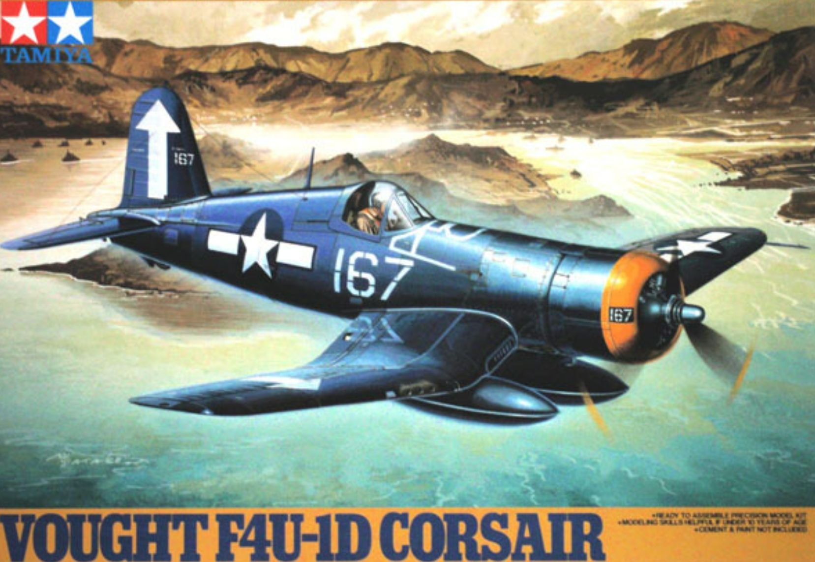 Maquette Tamiya F4U-1D Corsair 1:48 – Kit Avion Guerre Avec Figurine Pilote – Modélisme Détaillé
