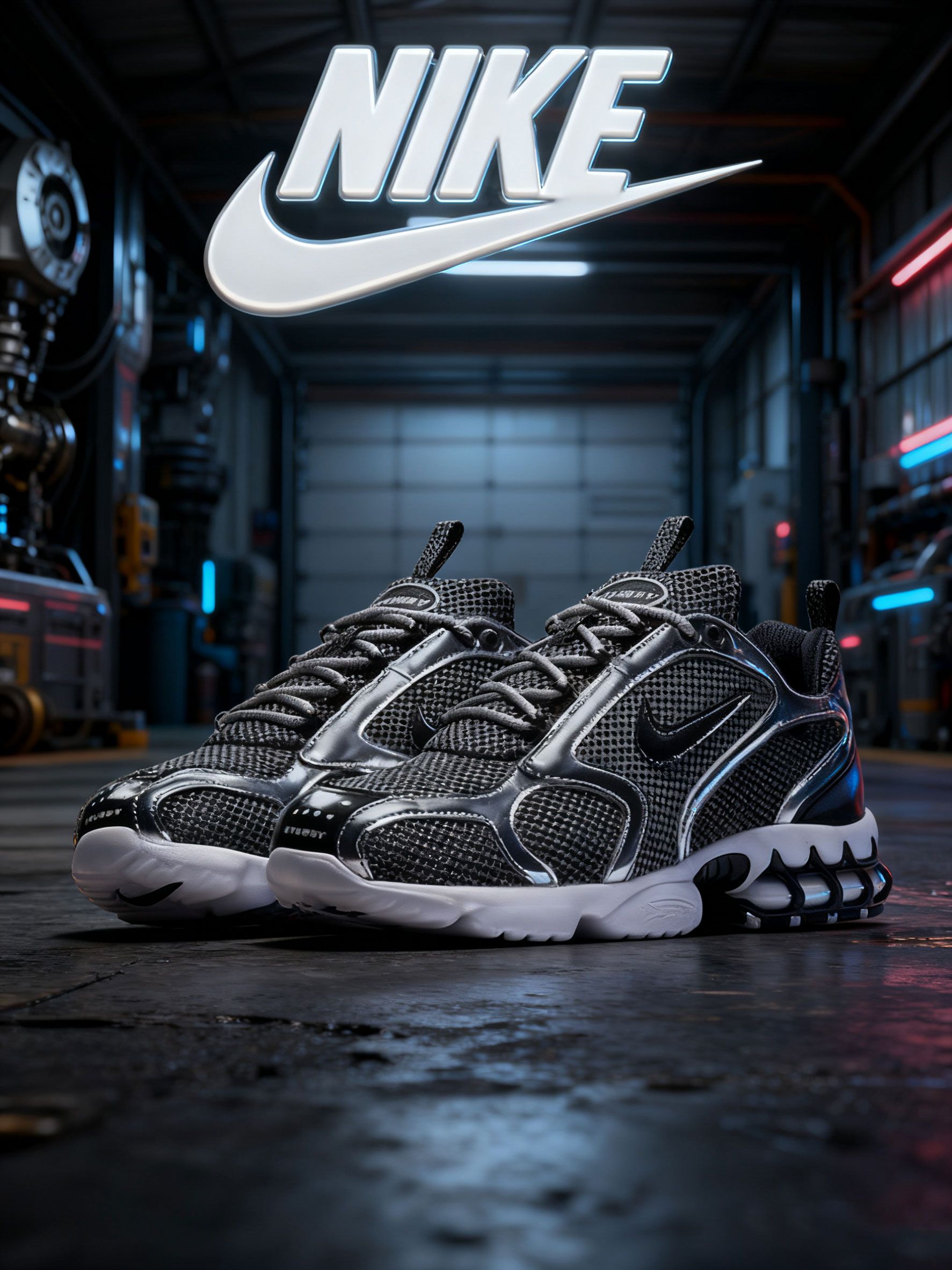 КроссовкиStussyxAirZoomSpiridonCage2