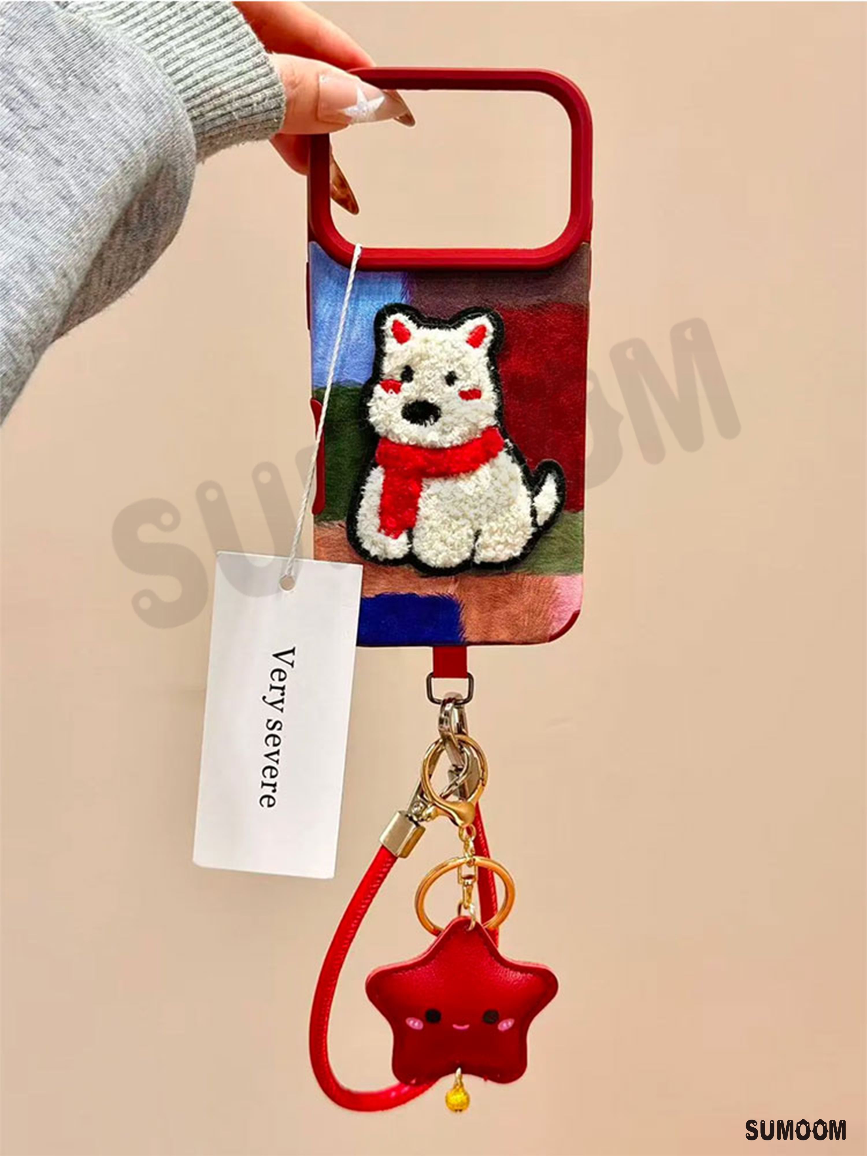 智能手机壳, 塑料 , 红莓色