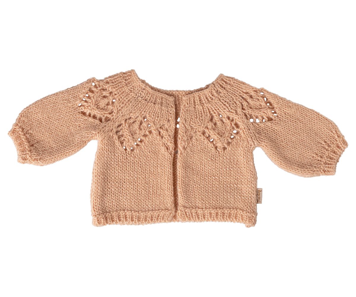 Вязаный кардиган Maileg- Size 3 - Light rose