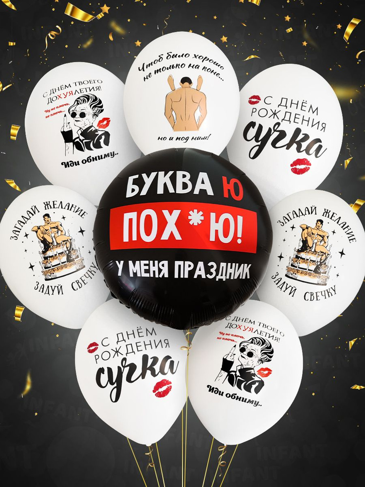 Шары прикольный подарок подруге на День рождения ДР девичник #1