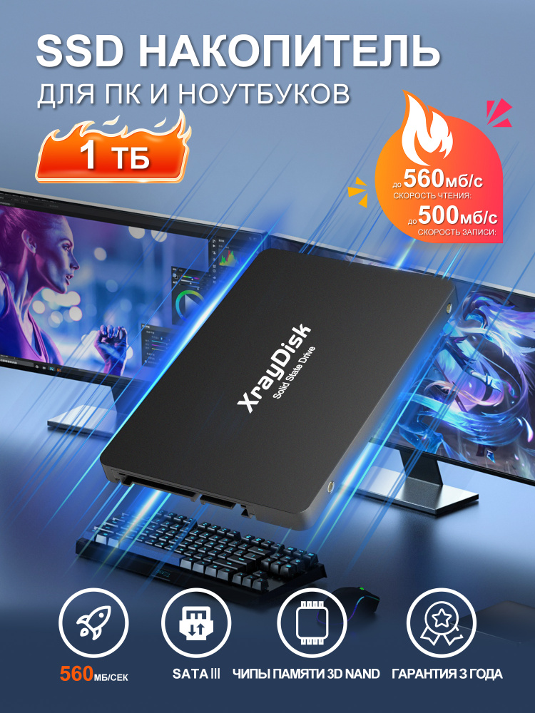 1 ТБ Внутренний SSD-диск XrayDisk 3D NAND