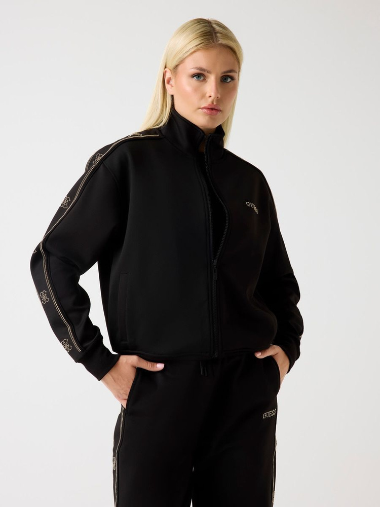 Толстовка GUESS OCTAVIA HIGH NECK FULL-ZIP SWEATSHIRT #1