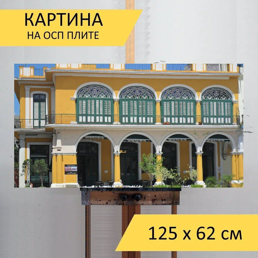 LotsPrints Картина "Строительство, архитектуры, куба 86", 125  х 62 см #1