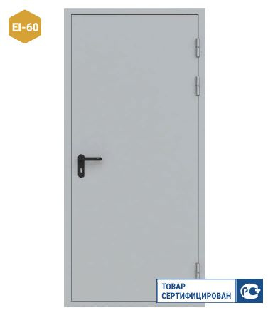 Дверь противопожарная металлическая ДПМ-01-EIS 60 (2070х970мм) левая  #1