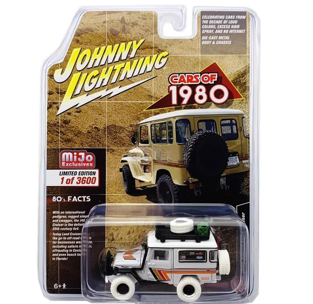 Johnny Lightning Toyota Land Cruiser FJ40 1980 – 1:64 Police Militaire, édition Limitée