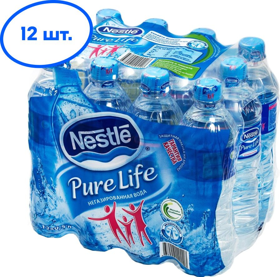 Вода негазированная Nestle Pure Life, 12 шт х 0,5 л #1