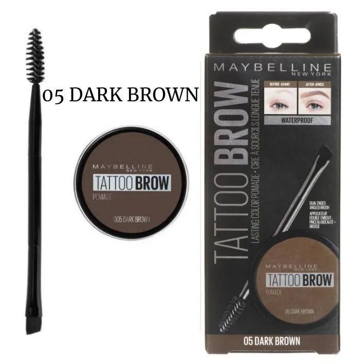 Maybelline New York Водостойкая помада для бровей TATTOO BROW POMADE ...