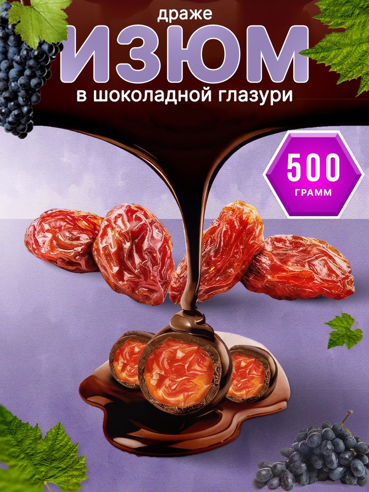 FruitStory, драже в шоколадной глазури Изюм / 500 гр. #1