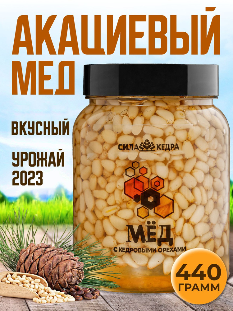 Акациевый мед с кедровыми орехами Натуральные ПП продукты - купить с ...