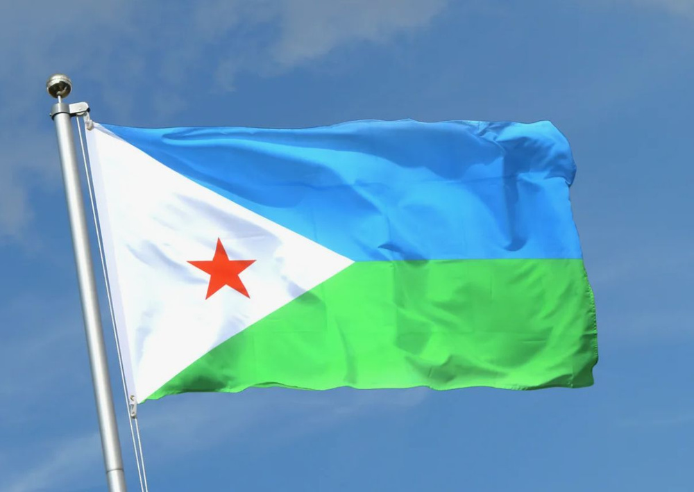 Флаг Джибути 40х60 см с люверсами #1