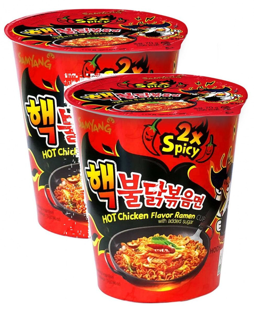 Лапша Samyang 2xSpicy Очень острая курица, 70 гр х 2 шт #1