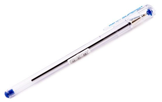 Шариковые ручки Pentel "Superb", диаметр 0,7 мм, BK77-C, синие, 1 шт #1