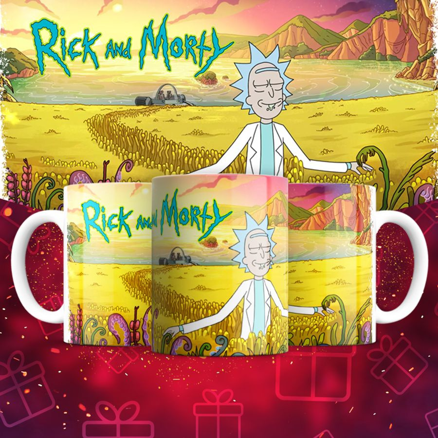 Кружка Mewni-Shop "Рик и Морти 2024 - 0001", 330 мл - купить по ...
