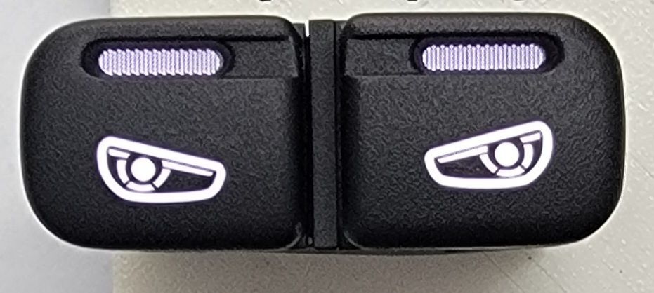 Блок кнопок габарит/ближний с измененной подсветкой и пиктограммами ...