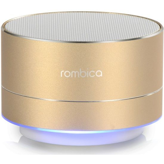 Колонка портативная беспроводная с подсветкой Rombica mysound BT-03 1C, металл, 3 Вт, TWS, Bluetooth, #1