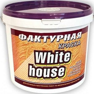 Краска Фактурная для Стен 9кг White House для Внутренних и Наружных Работ  #1