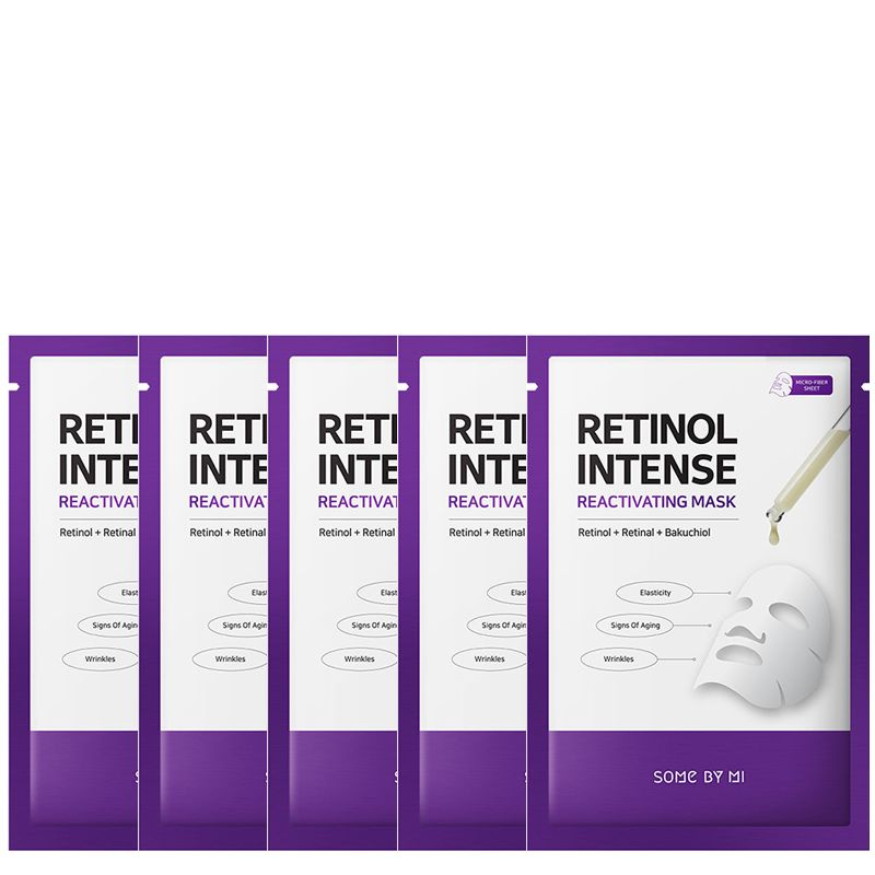 Some By Mi Тканевая маска для лица Retinol Intense Reactivating Mask 5 шт купить с доставкой