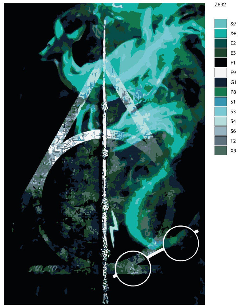 Картина по номерам Z-632 "Гарри Поттер. Дары смерти" 60x90 #1