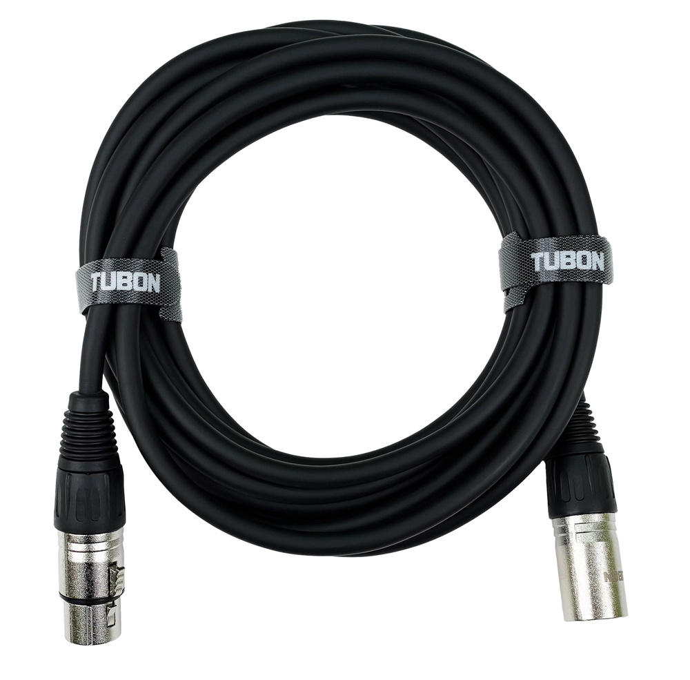 Кабель TUBON Микрофонный межблочный XLR (M) Male - XLR (F) Female OD6.0 ПВХ X001 5м  #1