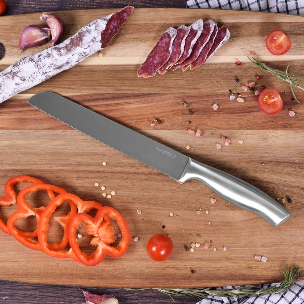 Нож кухонный для хлеба 20см HANSFELD Aurora #1