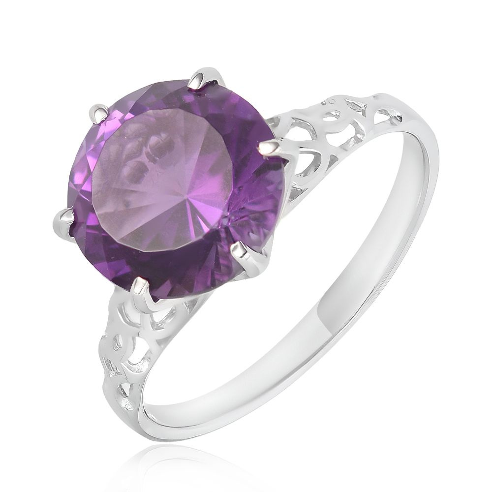 Серебряное кольцо с Аметистом - купить с доставкой по выгодным ценам в ...