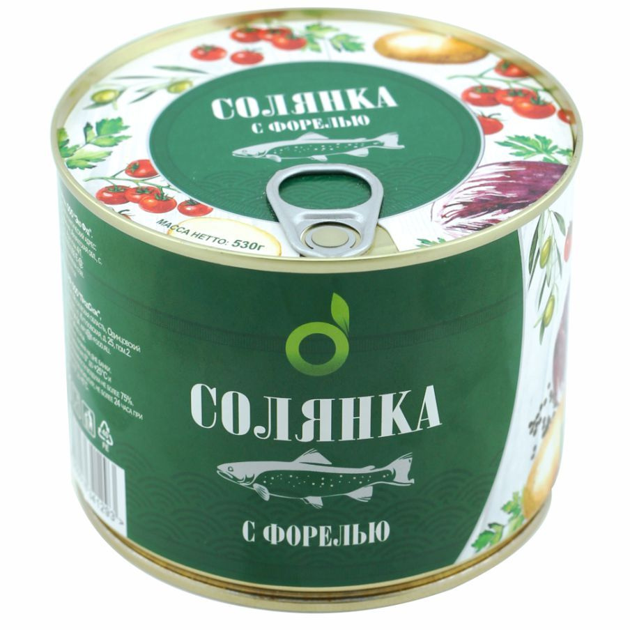 Солянка с форелью, 530г, ECOFOOD (Армения)