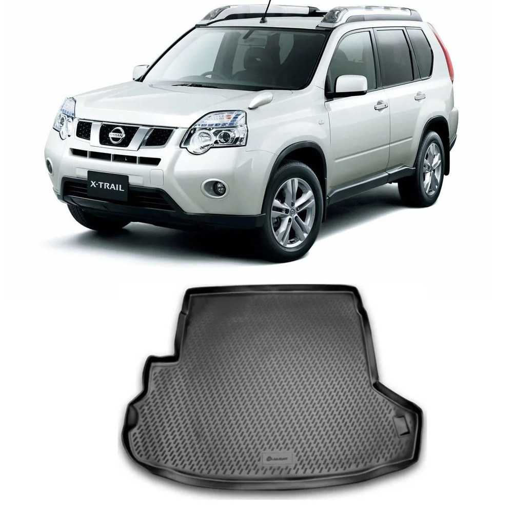 Коврик в багажник Element Коврик для багажника Nissan X-Trail T31 из  полиуретана. Ниссан Икстрейл Т31, цвет черный - купить по выгодной цене в  интернет-магазине OZON (1466775531)