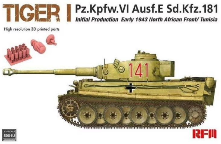 Танк Tiger I initial production early 1943 without interior (1/35) #1