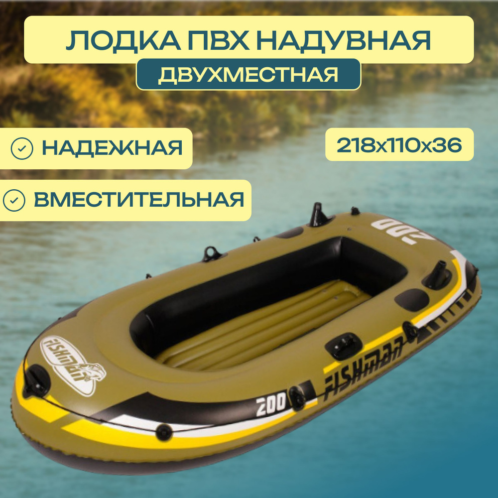 Лодка для рыбалки пвх надувная под мотор Jilong Fishman 200 Set /  JL007207-1N, зеленая - купить по выгодной цене в интернет-магазине OZON  (318972985)