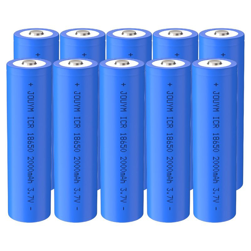 JOUYM Аккумуляторная батарейка 18650, 3,7 В, 2000 мАч, 10 шт - купить с ...