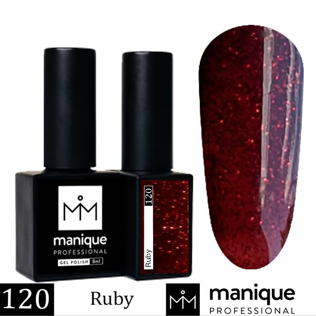 MANIQUE/ Гель лак для ногтей Gemstones Ruby 120, 8 мл #1