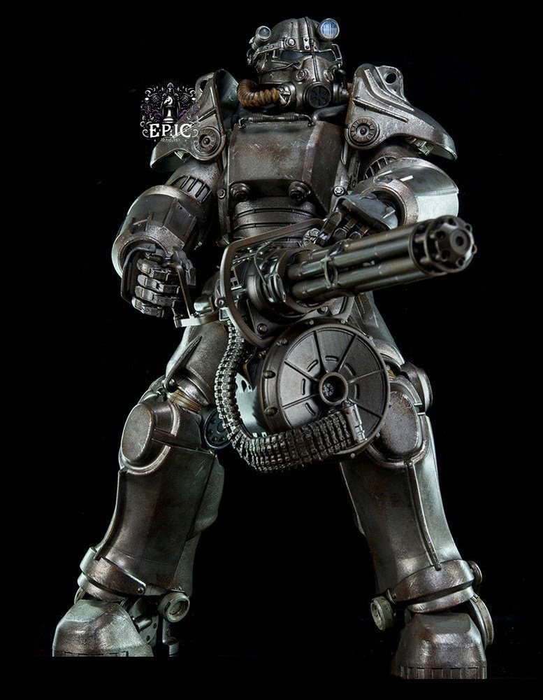 T-45 с миниганом, 32мм - Fallout, Фоллаут, силовая броня, power armor ...