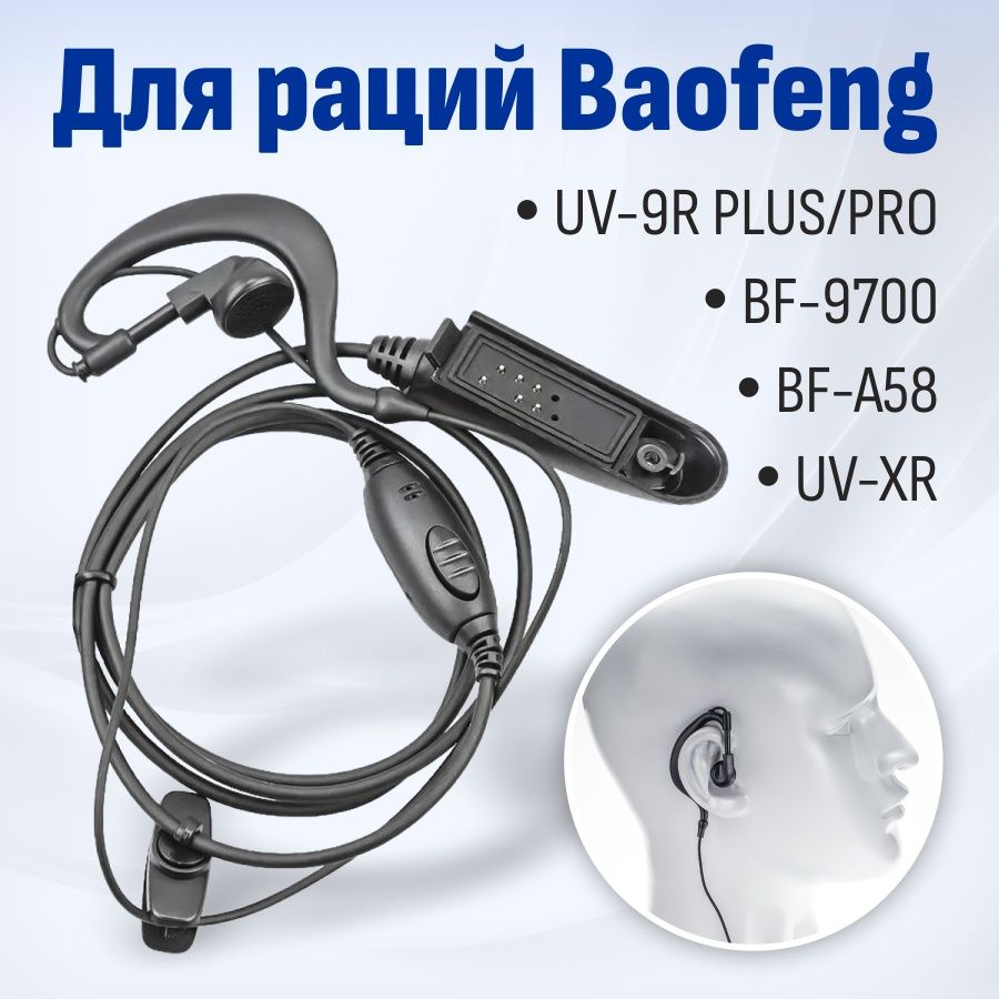 Гарнитура для рации Baofeng UV-9R/A-58 #1