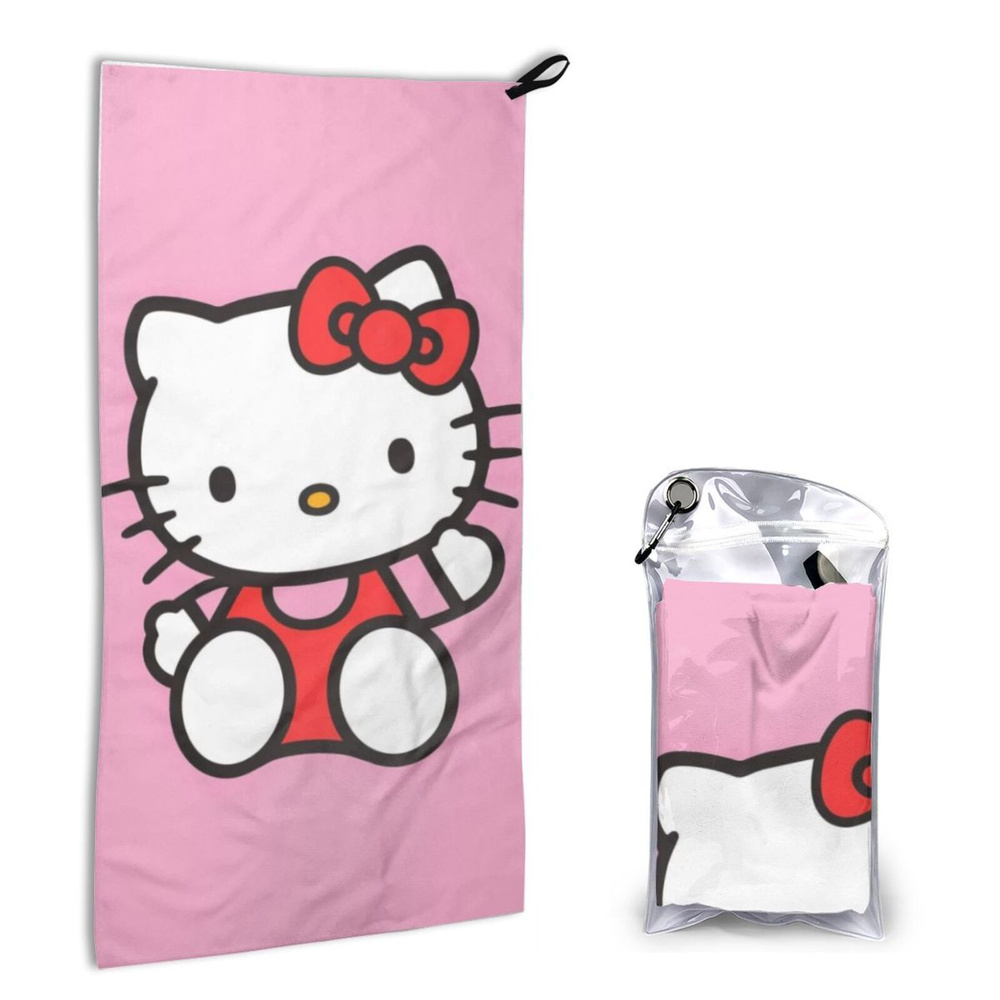 SANRIO Полотенце для лица, рук, Микрофайбер, 40x80 см, светло-розовый, 1 шт.  #1