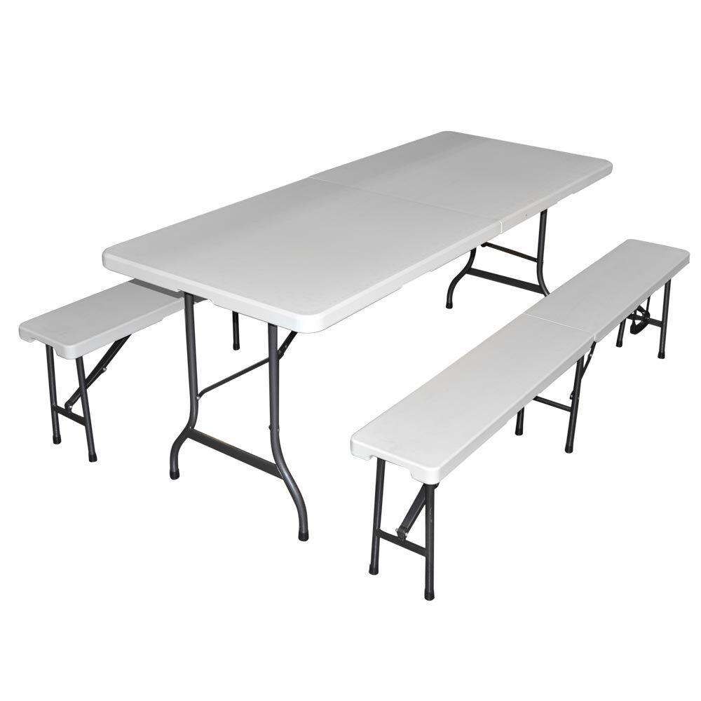 Набор складной мебели: стол и 2 лавки #1