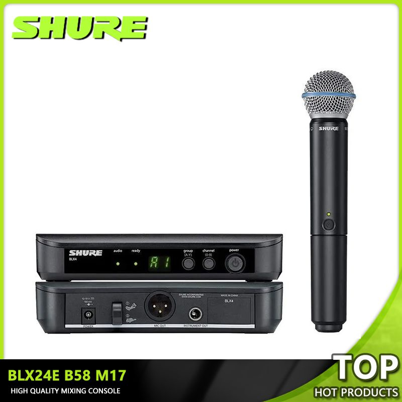 Shure Микрофон для живого вокала SHURE BLX24E/B58микрофон, черный  #1