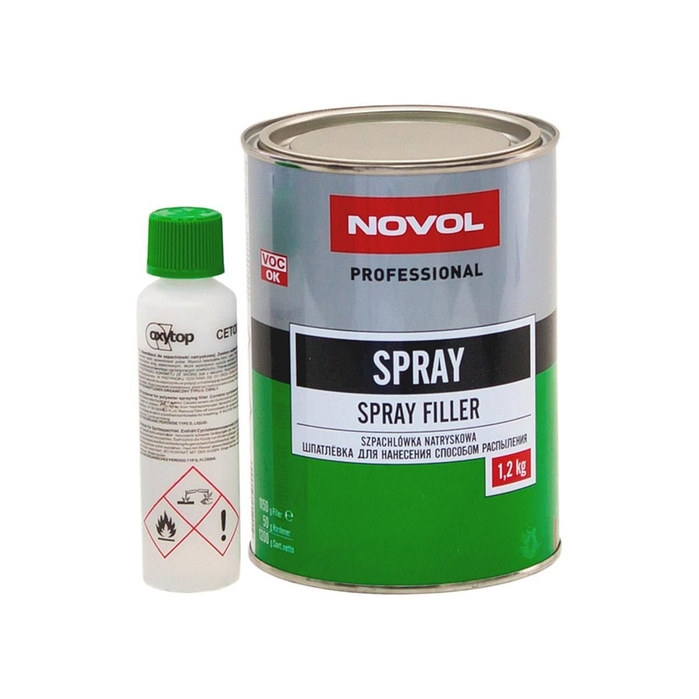 Шпатлевка Novol Spray Filler жидкая 1.2 кг #1