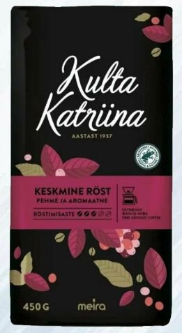 Кофе молотый Kulta Katriina Keskmine rost, (Обжарка 3), 450 гр. Финляндия  #1