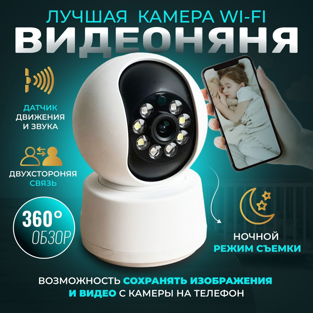 WiFi видео няня для дома, в Full HD качестве, MagShop, радионяня - купить с  доставкой по выгодным ценам в интернет-магазине OZON (1539835548)