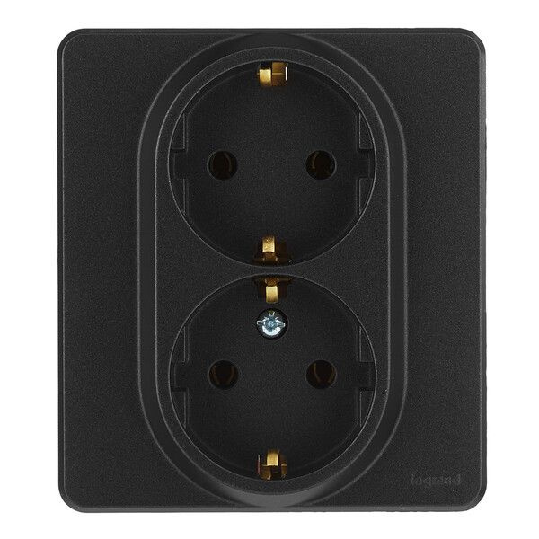 Розетка с рамкой Legrand Inspiria 673753 двойная скрытая установка ...