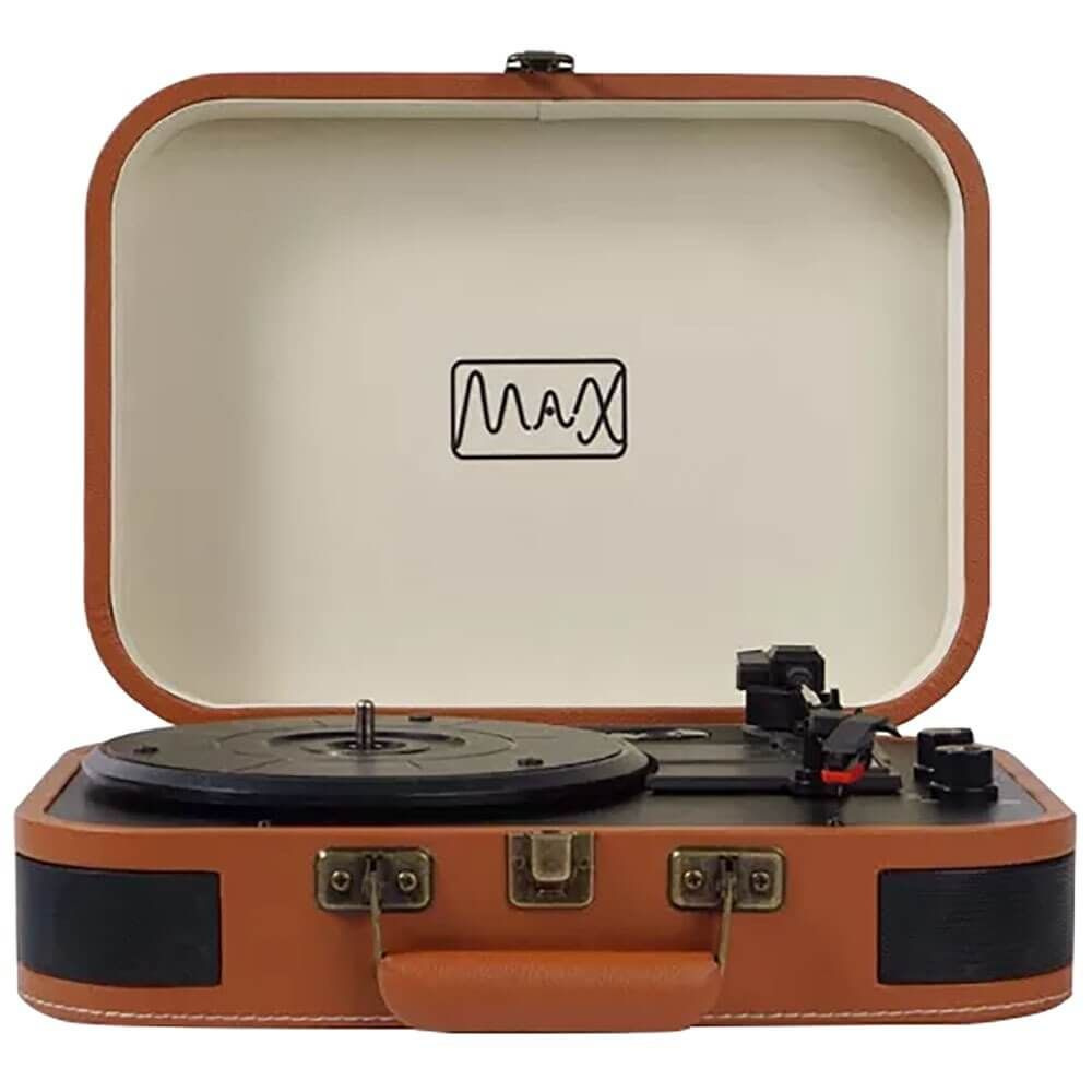Проигрыватель виниловых пластинок MAX VP-100 brown по низкой цене с ...