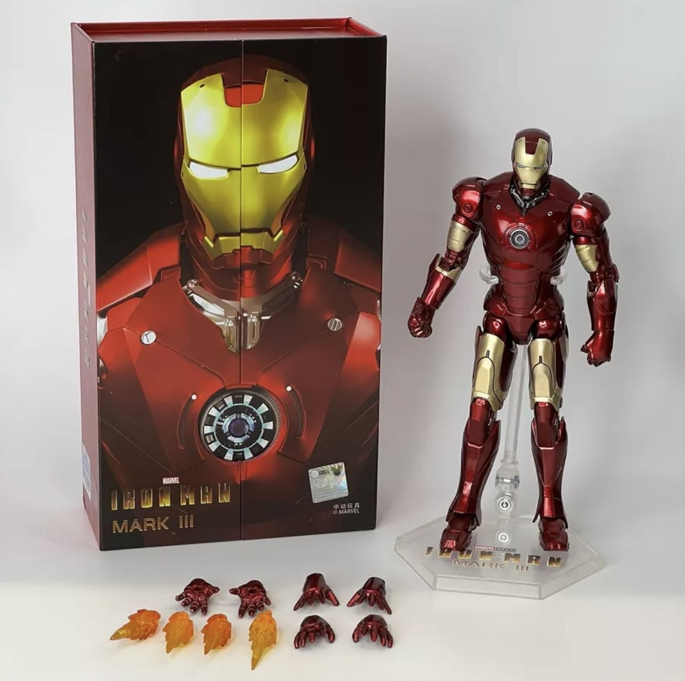 Фигурка Игрушка Марвел Железный Человек ZD Toys Iron Man Mark III ...