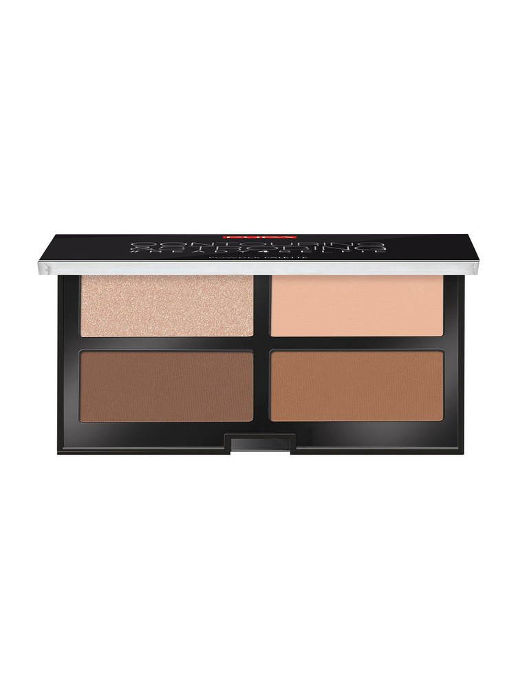 PUPA Набор для скульптурирования лица Contouring & Strobing Palette, 17,5 г, 003  #1