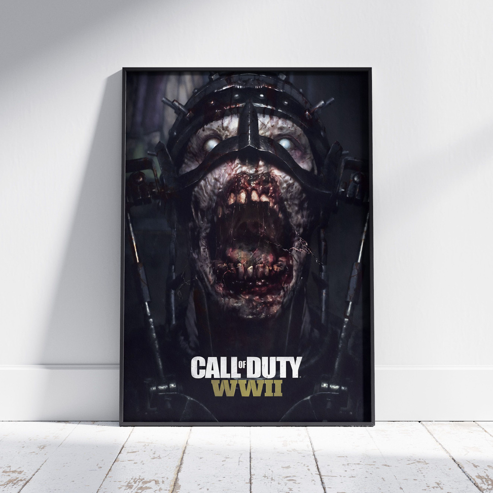 Плакат на стену для интерьера Call of Duty (Зомби) - Постер по игре формата А4 (21x30 см)  #1