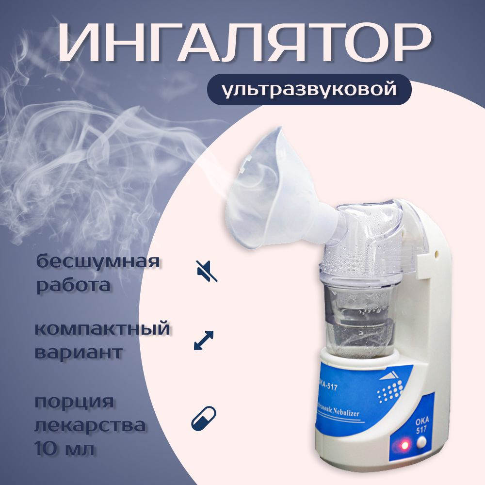 Портативный ультразвуковой небулайзер Ultrasonic Nebulizer MY-520A ...