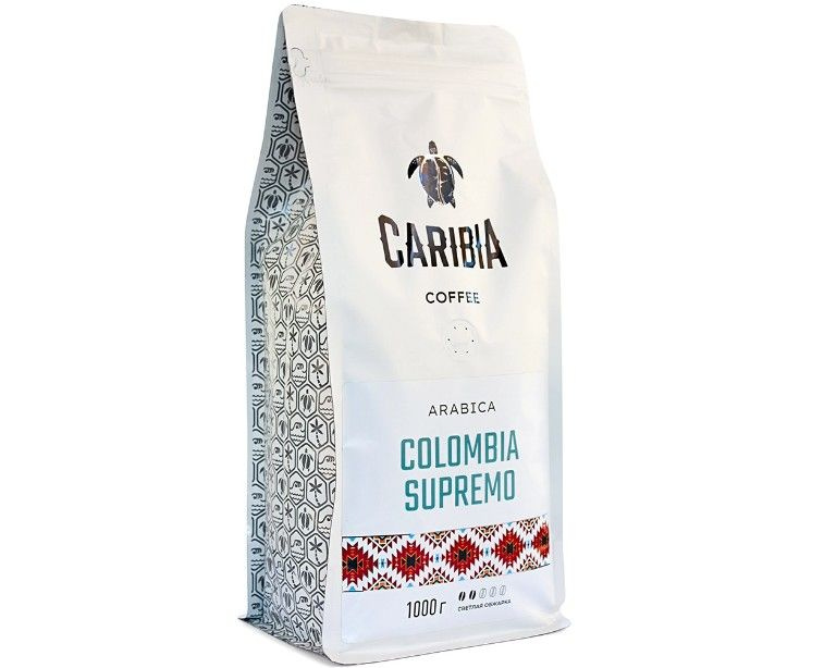 Кофе зерновой Caribia Arabica Colombia Supremo #1