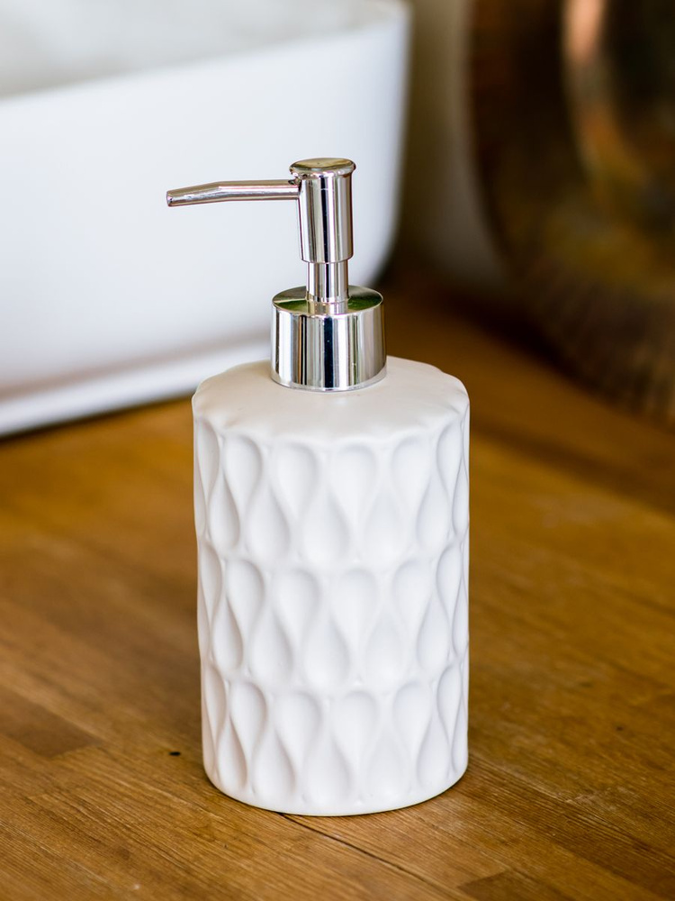 Диспенсер для жидкого мыла керамический ND Play "Agate" / Дозатор для моющего средства для ванной и кухни #1