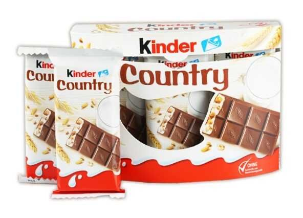 Шоколад молочный Kinder Country Италия/Австрия, 9 штук по 23,5 г #1