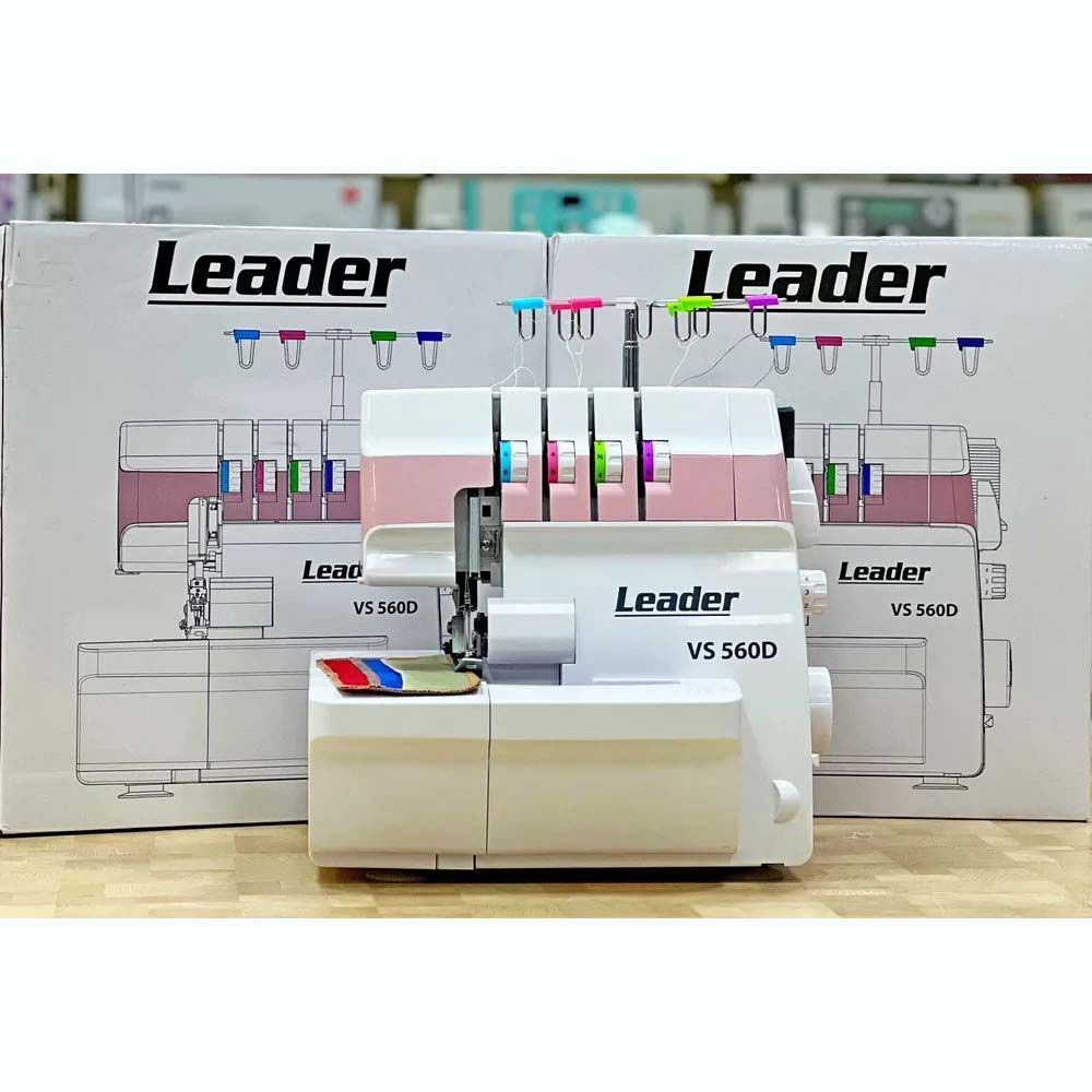 Швейная машина Leader VS560D / для дома / для всех тканей / с оверлоком /  LED подсветка / нитевдеватель/ 70 ВТ - купить по низким ценам с доставкой в  интернет-магазине OZON (1095063473)